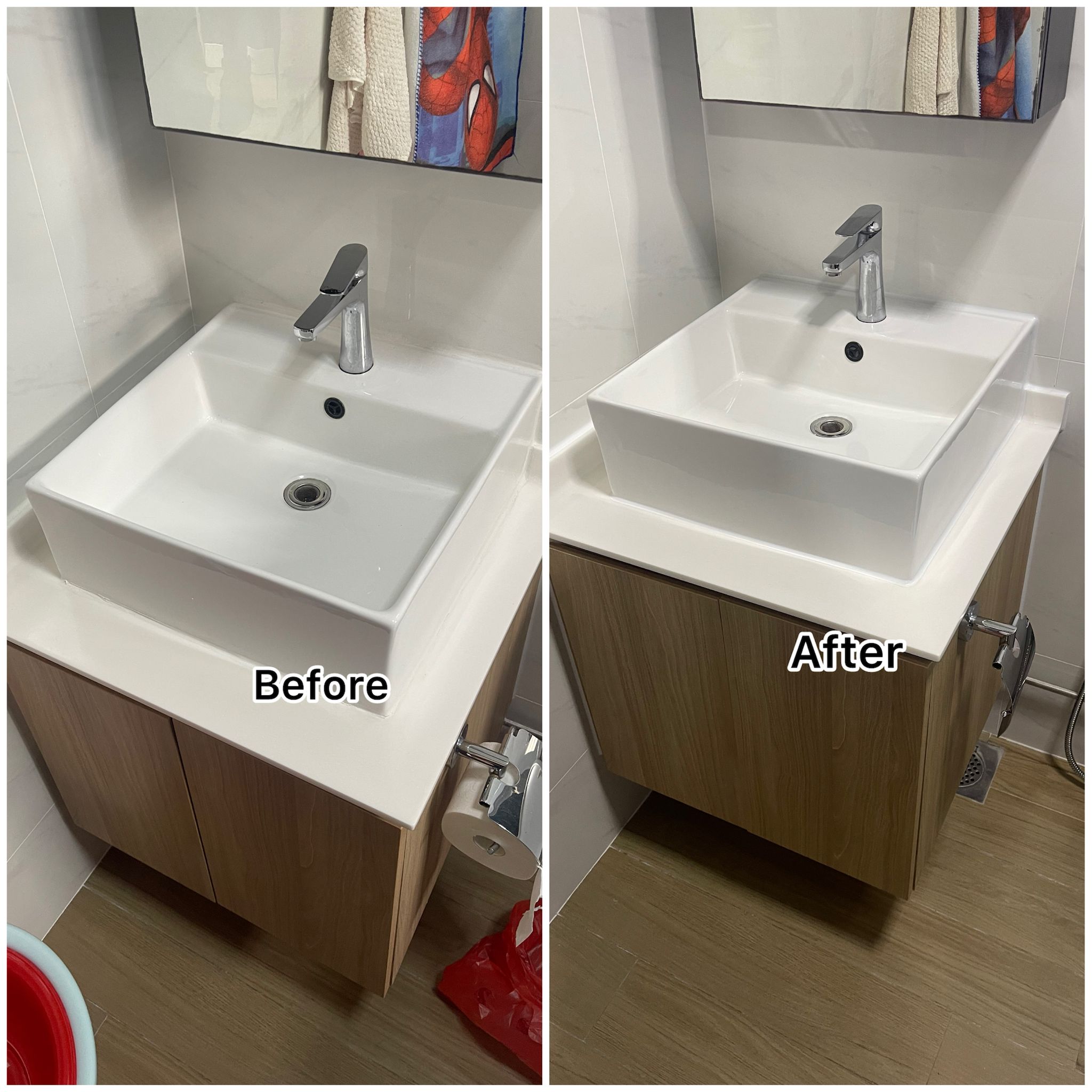 Professional Basin Silicone Replacement Service in Singapore | Tasfia Engineering & Construction Pte Ltd